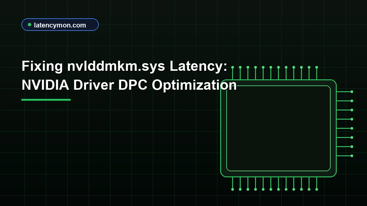 Fixing nvlddmkm.sys Latency